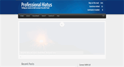 Desktop Screenshot of professionalhiatus.com