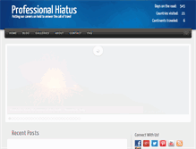 Tablet Screenshot of professionalhiatus.com